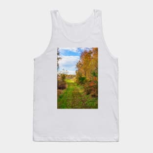 Autumn Meadow Landscape Tank Top